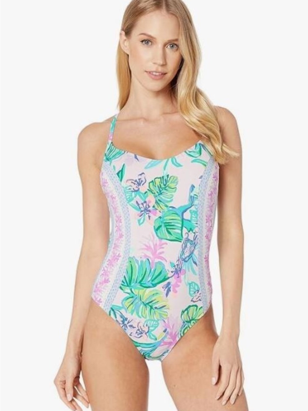 Lilly Pulitzer Amethyst Mermaid in the Shade One Piece Size 10